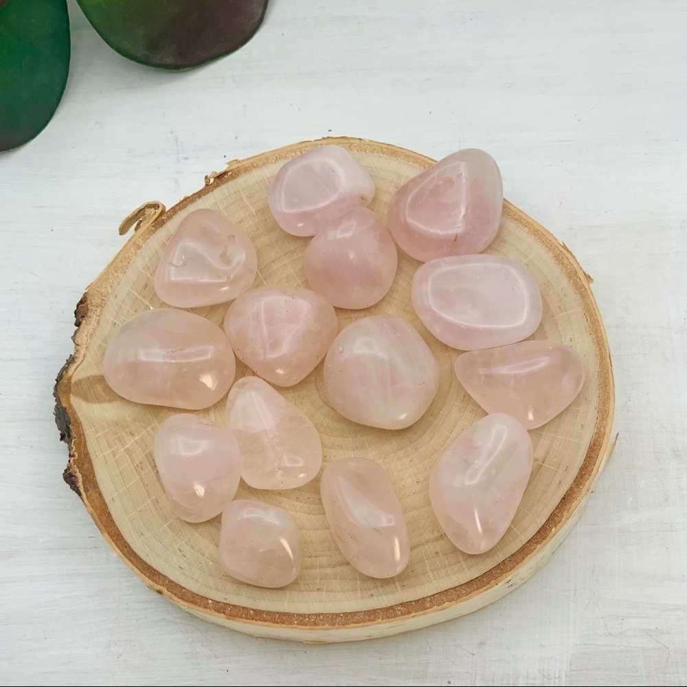 Rose Quartz Tumbled, Polished Stone - 2 Per Order